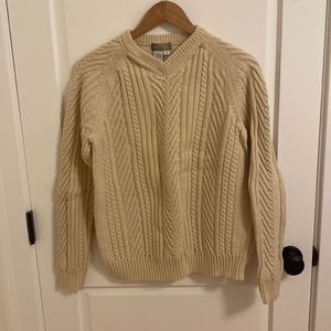 The Territory Ahead v-neck cable knit sweater